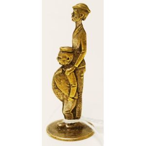 Antique bronze figural tobacco pipe tamper height 6.5 cm
