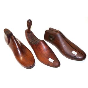 Vintage Wood Shoe Lasts - Three 21cm Lengths - Zother - Small Wooden Items