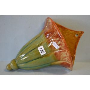 Australian pottery large wall vase, signed Bennett Adelaide