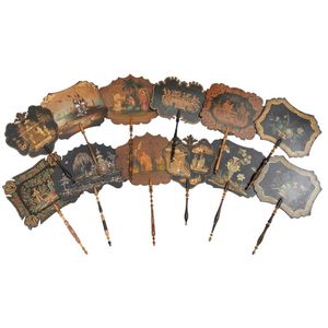 A group of twelve late Georgian and early Victorian face…