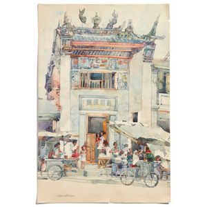A Malaysian watercolour by Tan Choon Ghee (1930-2010), dated…
