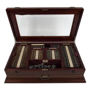 Optometrist set. An impressive antique American set in original…