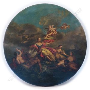 A rare Victorian Jennens & Bettridge hand painted tabletop,…