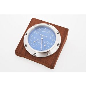 Officine Panerai, desk timber and steel barometer, Ref.…