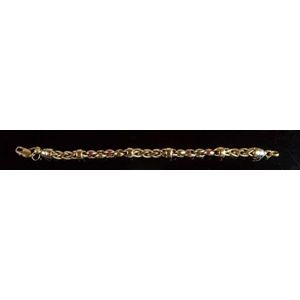 14ct yellow & rose gold fancy link bracelet a night and day…