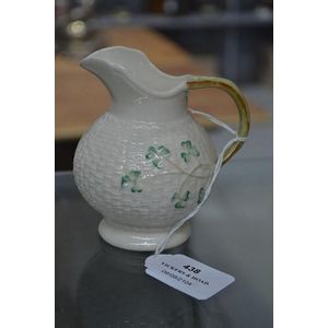 Belleek Creamer Belleek Pitcher Scale Cream Pitcher Irish