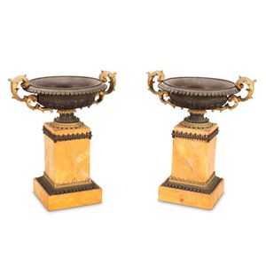Stunning pair of 19th century French neoclassical bronze and…