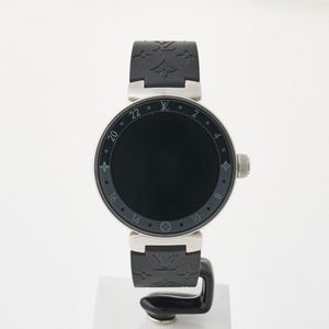 Aftermarket Bracelet/Strap Black Rubber Strap for Louis Vuitton Tambour