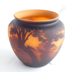 Muller Freres Luneville フラワーベース アンティーク Muller Freres Luneville フラワーベース アンティーク Muller