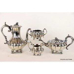 A James Dixon Sheffield silver plated tea and coffee service,…