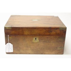 Victorian Walnut Writing Slope with Fitted Interior and Inkwell - Boxes ...