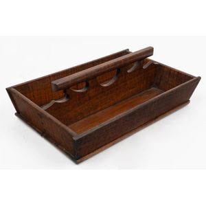 An antique Colonial Australian fiddleback blackwood cutlery…