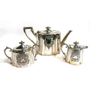 St. Louis Silver Co, Dining, 8931912 Antique Tea Set Silver Plate St  Louis Silver Co