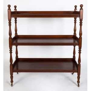 19th Century Australian Cedar Three Tier Dumb Waiter with Finials ...