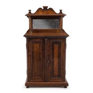An antique apprentice cabinet chiffonier, walnut and pine, 19th…