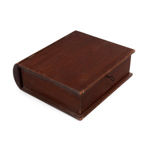 An antique Australian cedar book box bible case, 19th century,…