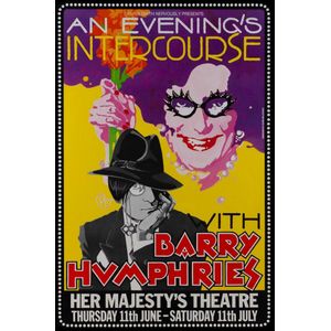 Barry Humphries poster 'Dennis Smith Nervously Presents An…