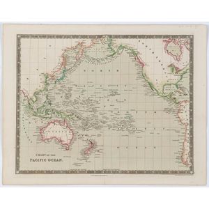 John Crane Dower (1791 - 1846), 'Chart of the Pacific Ocean',…