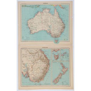 'Australie' and 'Australasie', two double-page maps from the…