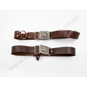 Buy Tod's Suede Belt with Tang Clasp, Brown Color Men