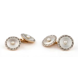 Mother of pearl cufflinks - price guide and values