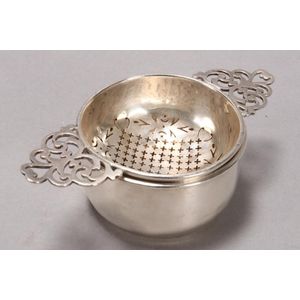 Hubert Round Mini Stainless Steel Fry Basket with Handles - 4 7/8L x