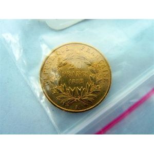 1852 French 20 Franc Gold Coin, 6.4g Weight - Coins - Numismatics