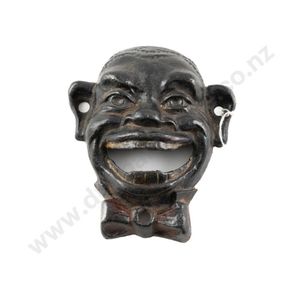 Black clown face cast iron wall Mounting bottle opener