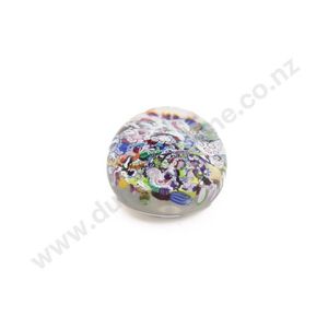 Small Perthshire Scramble glass paperweight, with millefiori…