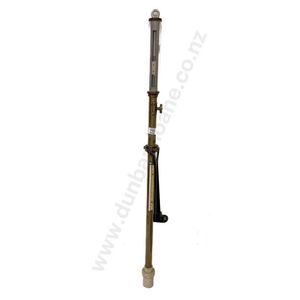 H Hughes & Son Ltd London brass stick barometer, Gimballed…