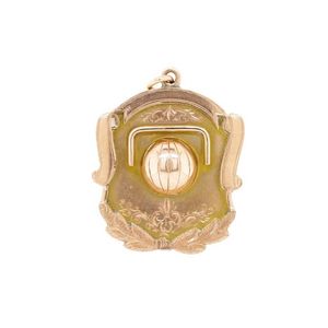 Antique Australian 9ct rose gold Soccer medal marked 9ct.…