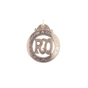 Australian 9ct rose gold U.F.S Assoc medal marked 9ct. Approx…