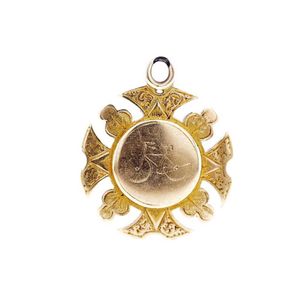 Colonial Australian 18ct rose gold bicycle medal marked 18ct.…