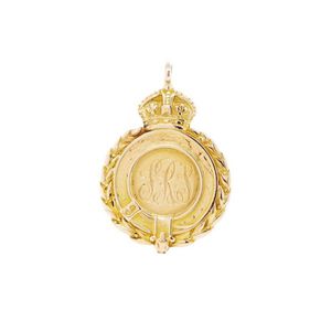 Antique Australian rose gold Royal fob medal marked Rollason…