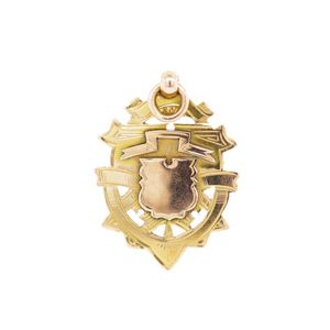 Antique Australian 9ct rose gold fob medal marked J.Hart 9ct…