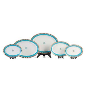 George Lansell crested family porcelain dinnerware by Mintons&hellip;