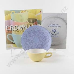 Dorothy Thorpe for Crown Lynn cup & plate, Santabarbara pattern&hellip;