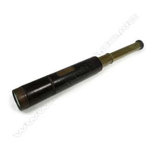 A Victorian four-draw brass 'The Lord Bury' telescope, No.654,…