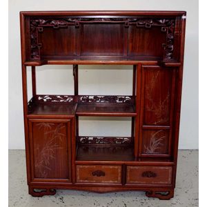 Chinese Rosewood Storage Cabinet - Furniture - Oriental