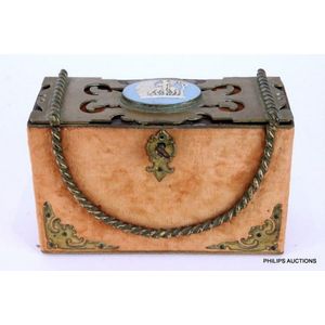 A late Victorian jewellery casket, late 19th century the cast…