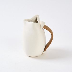 A small Chris weaver jug, flattened white form with inset&hellip;