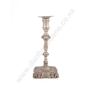 Edwardian VII sterling silver candlestick, of George III design,…