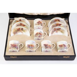 Royal Worcester (England) cups & saucers/trios - price guide and