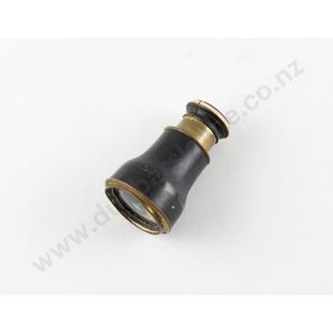 Victorian small pocket monocular telescope, split with eye ring