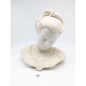 Parian Ware bust, quality bisque porcelain depicting a French…
