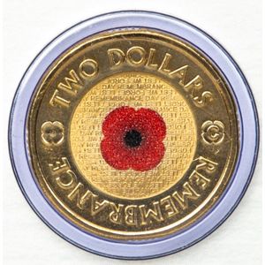 The 2012 mintmark 'C' Remembrance day uncirculated $2 coin in…