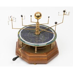 A brass planetary orrery made by George Gyori, after the…