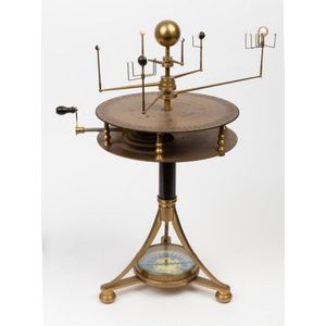 A compass base brass orrery made by George Gyori, after the…
