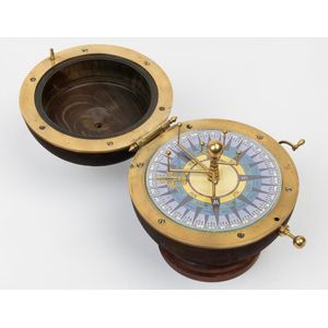 A novelty small cased lawn bowl orrery by George Gyori, with…