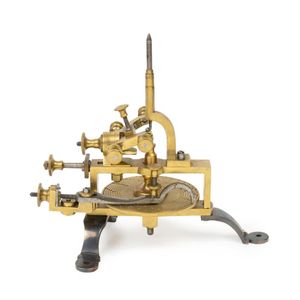 A rare brass watchmaker's gear cutting engine, mid 19th century,…
